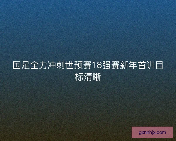 国足全力冲刺世预赛18强赛新年首训目标清晰